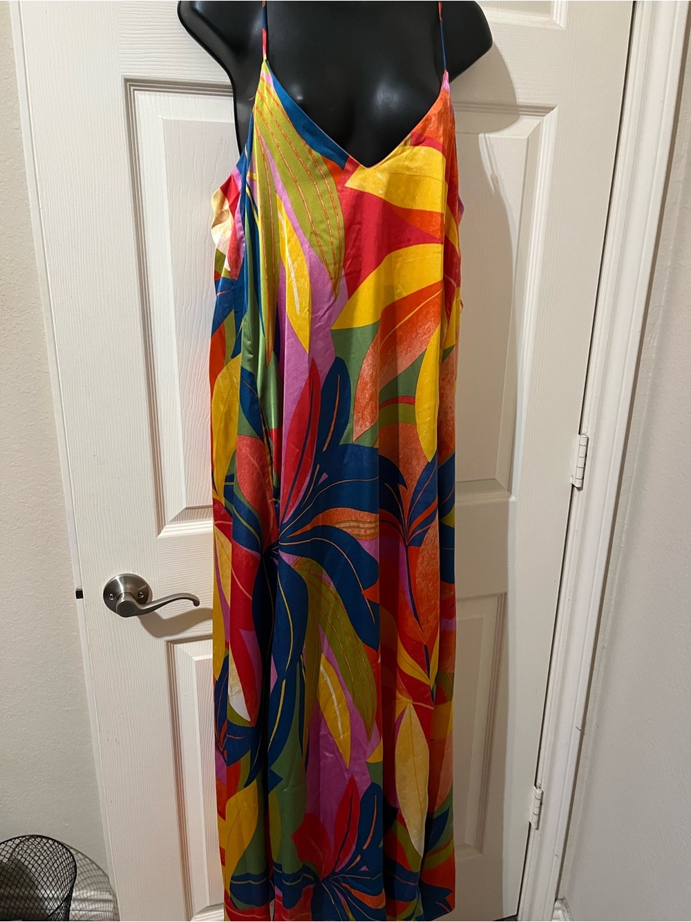 Chetta B Multicolor Tropical Slip Maxi Dress